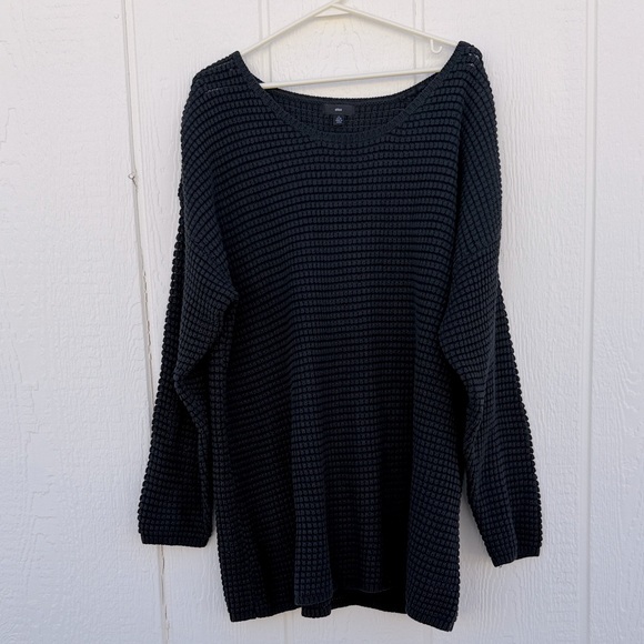 Ellos Womens Pull Over Textured Knit Tunic Sweater Size 2X  Relaxed Fit Casual - Picture 1 of 6
